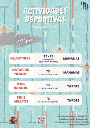 Imagen Actividades Deportiva Verano 2023 Seira - Servicio Comarcal de Deportes