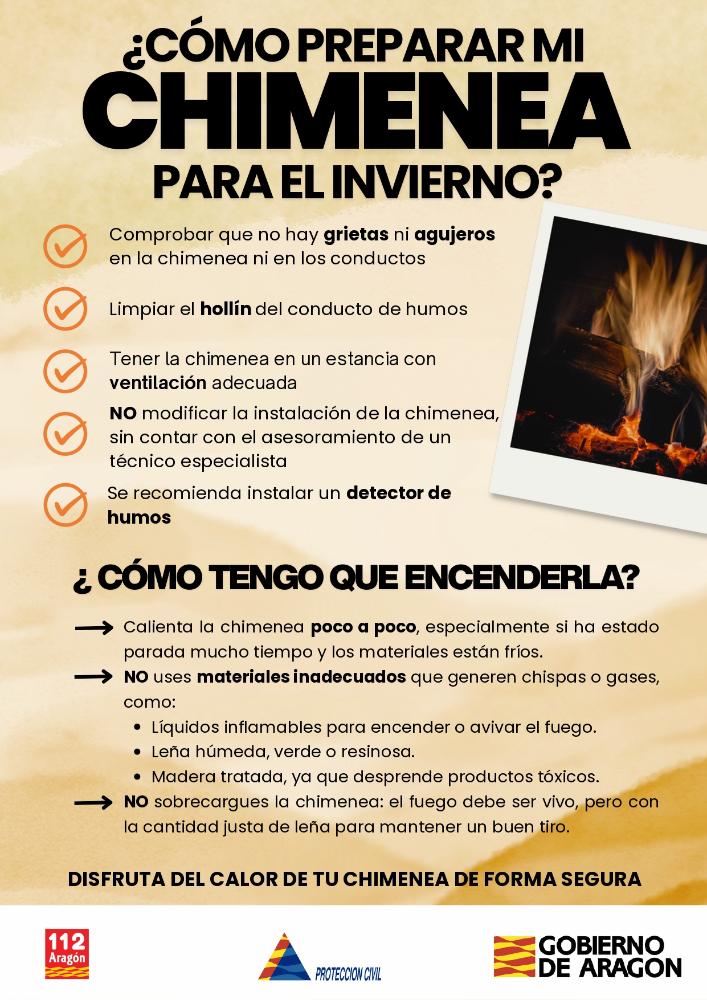 Imagen Campaña Chimenea Segura - Gobierno de Aragón