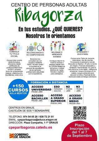 Imagen Información Centro de Personas Adultas Ribagorza Curso 2022-2023-...